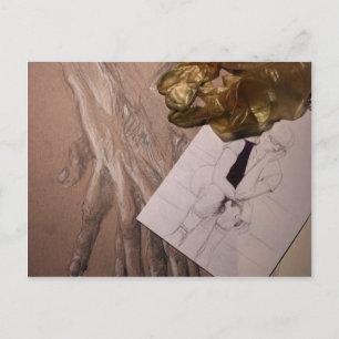 Carte Postale Ça ressemble à des dessins bizarres quelque chose