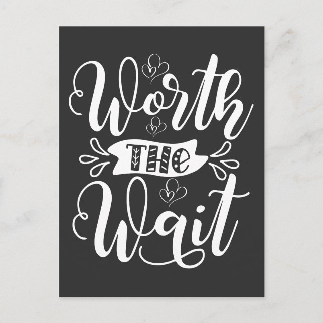 Carte Postale Ça vaut la tenue Wait, Rainbow Baby faire-part (Devant)