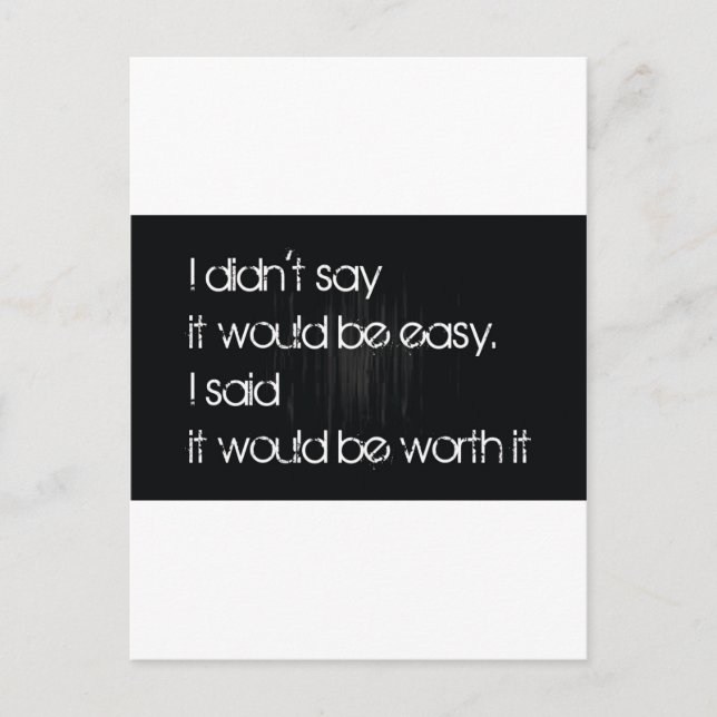 Carte Postale Ça vaut le coup (Devant)