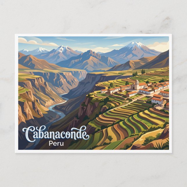 Carte Postale Cabanaconde Pérou (Devant)