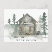 Cabane Rustique Aquarelle Déménagement Nouvelle Ad