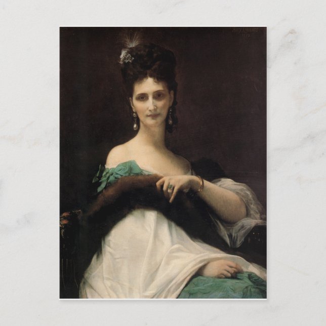 Carte Postale Cabanel Alexandre La Comtesse de Keller 1873 (Devant)
