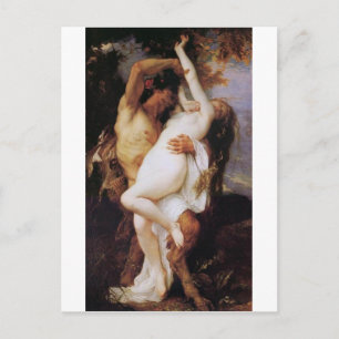Carte Postale Cabanel Alexandre Nymphe et Satyr 1860