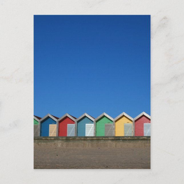 Carte Postale cabanes de plage (Devant)