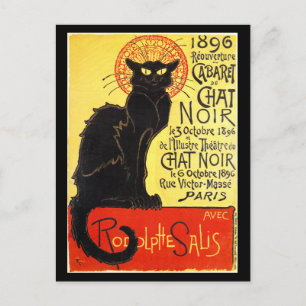 Carte Postale Cabaret du Conversation Noir, Steinlen