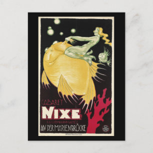 Carte Postale Cabaret Nixe, Sirène, Allemagne, Vintage