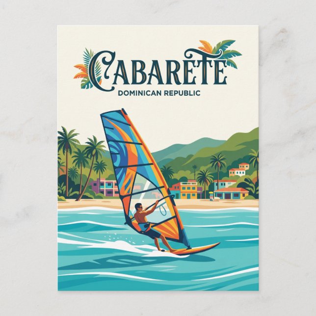 Carte Postale Cabarete République dominicaine (Devant)