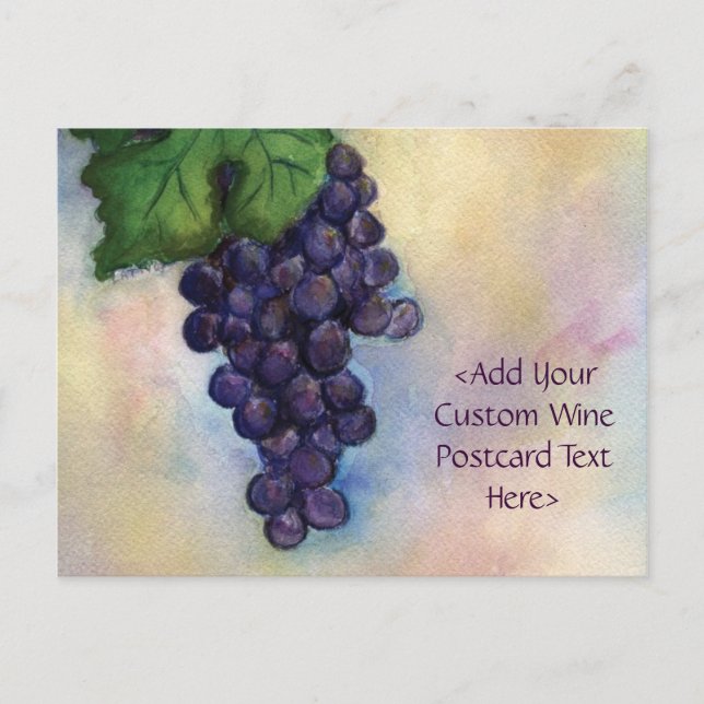 Carte postale Cabernet Sauvignon Red Wine Raisins (Devant)