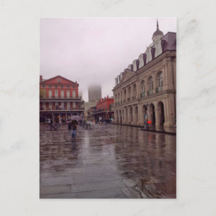 Carte Postale Cabildo En Pluie, Nouvelle-Orléans