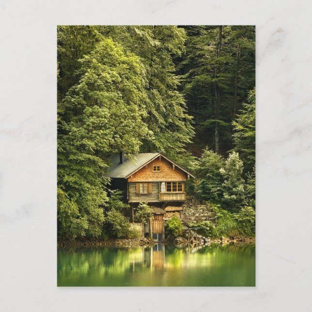 Carte Postale Cabin Lake House (Devant)