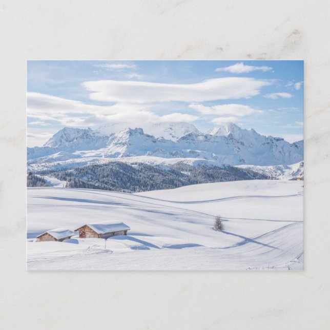 Carte Postale Cabin Retreat Snowscape | Dolomites (Devant)