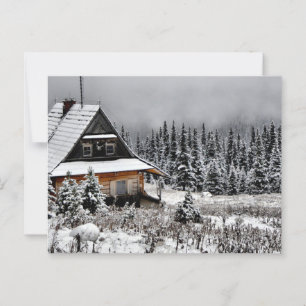 Carte Postale Cabine dans la montagne