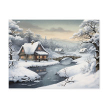 Cabine dans la neige