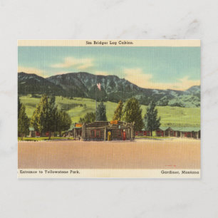 Carte Postale Cabine de billes, Parc national de Yellowstone, Mo
