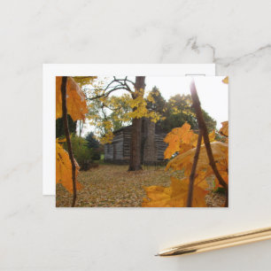 Carte Postale Cabine de journal à Washington, Iowa en automne