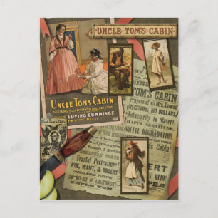 Carte postale Cabine de l'oncle vintage Tom