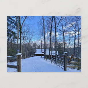 Carte Postale Cabine de vacances sur la route Tsigane en hiver 2