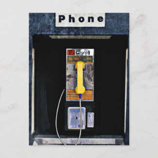Carte Postale Cabine téléphonique d'origine