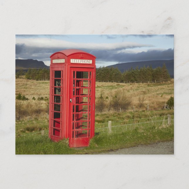 Carte Postale Cabine Téléphonique Publique, Ellishadder, près de (Devant)