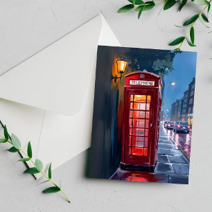 Carte Postale Cabine Téléphonique Rouge Londres Angleterre Voyag