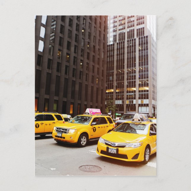 Carte Postale Cabines de taxi NYC à New York (Devant)