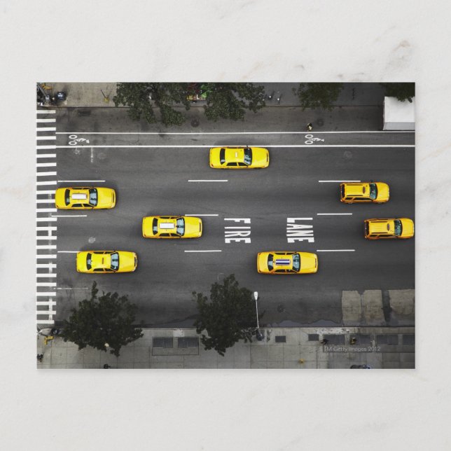 Carte Postale Cabines de taxis (Devant)