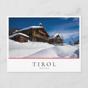 Carte Postale Cabines traditionnels en bois de neige