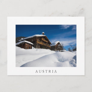 Carte Postale Cabines traditionnels en bois de neige