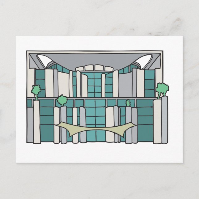 Carte Postale Cabinet de chancelier à Berlin (Devant)