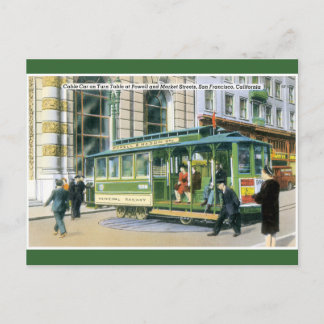 Carte Postale Câble vintage SF