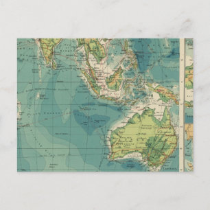 Carte Postale Câbles de l'océan Indien, stations sans fil