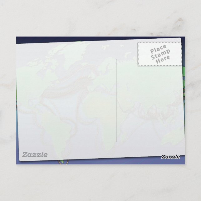 Carte Postale Câbles mondiaux - Câbles sous-marins (Dos)
