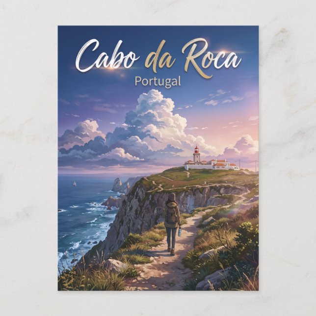 Carte Postale Cabo da Roca Portugal (Devant)