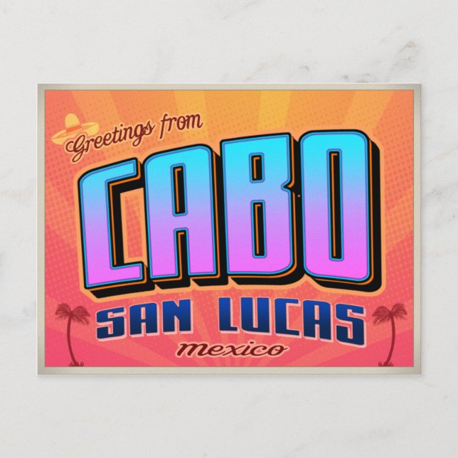CARTE POSTALE CABO SAN LUCAS (Devant)