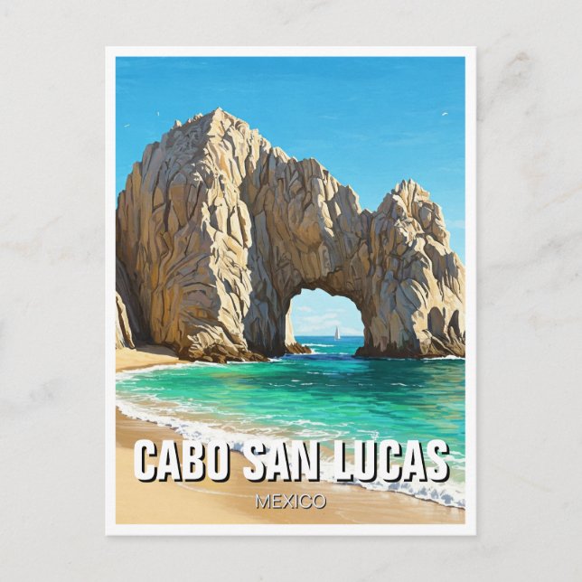 Carte Postale Cabo San Lucas Mexique El Arco Voyage (Devant)