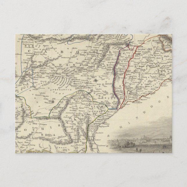 Carte Postale Cabool, le Pendjab et le Belochistan (Devant)