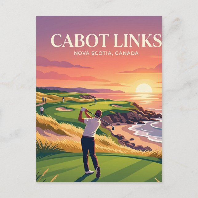Carte Postale Cabot Links Canada (Devant)