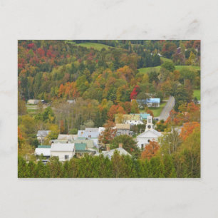 Carte Postale Cabot, Vermont en automne. Northeast Kingdom.