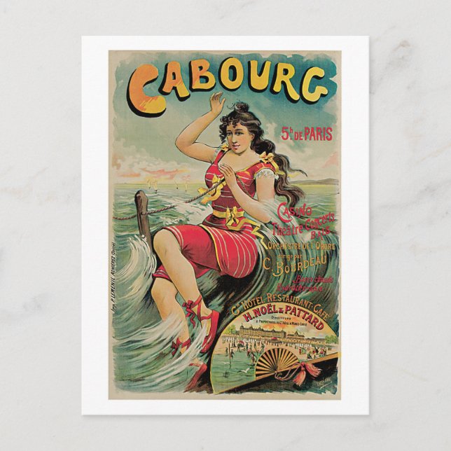 Carte Postale Cabourg vintage (Calvados, Normandie) (Devant)