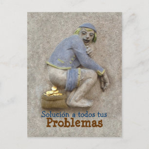 Carte Postale Caca de Oro ~ Tarjeta Postal / Invitación