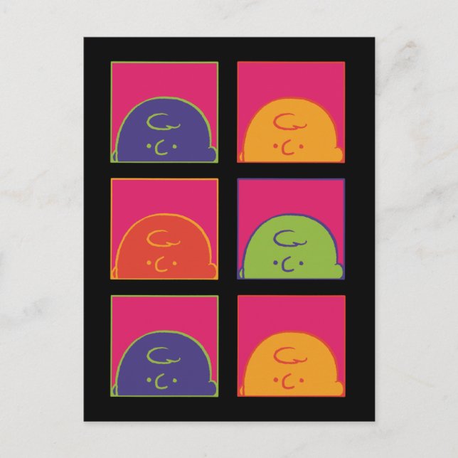 Carte Postale cacahuètes | Art Pop moderne C'est Charlie Brown (Devant)