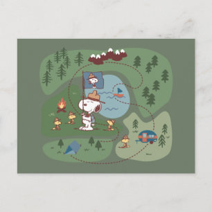 Carte Postale cacahuètes   Niché dans le camping des montagnes