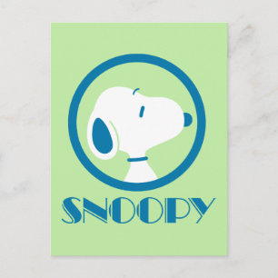 Carte Postale cacahuètes Snoopy Blue Deco Dreams