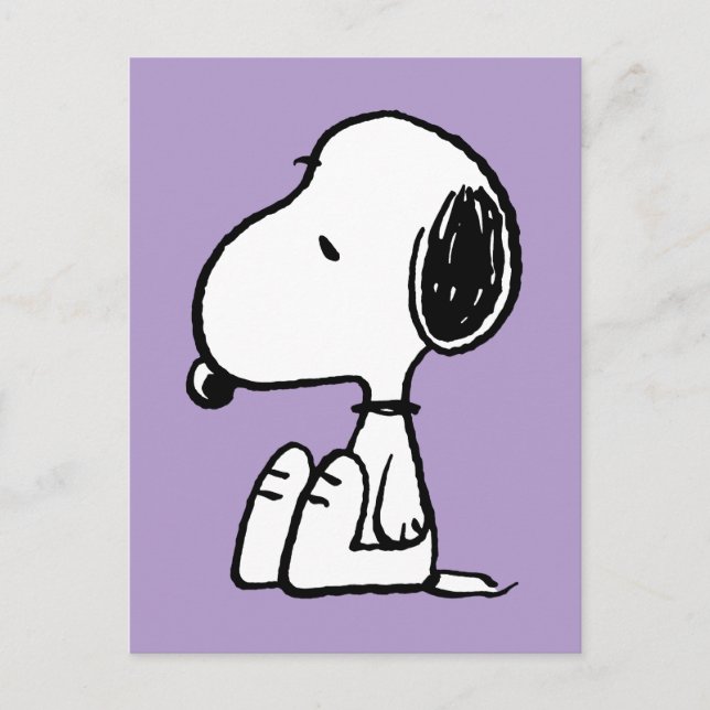 Carte Postale cacahuètes | Snoopy En Bas (Devant)