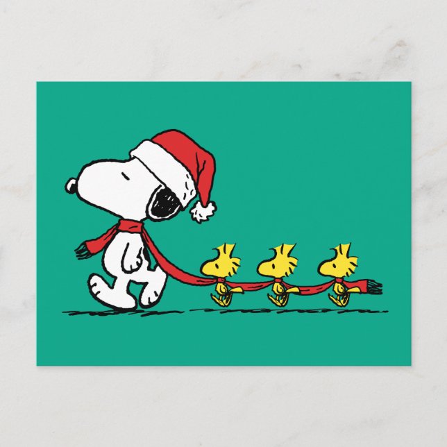 Carte Postale cacahuètes | Snoopy & Friends Winter Scarf (Devant)