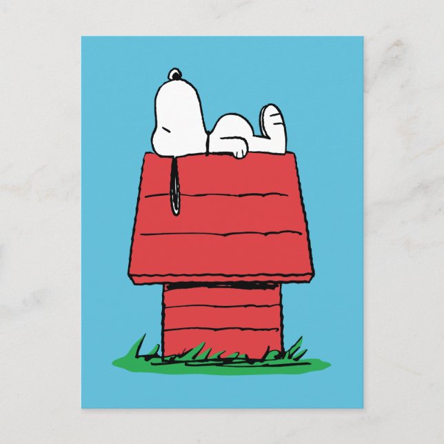Carte Postale cacahuètes | Snoopy Napping (Devant)