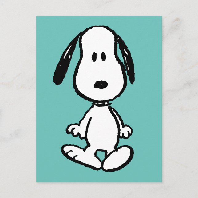 Carte Postale cacahuètes | Snoopy Standing Tall (Devant)