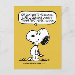 Carte Postale cacahuètes   Snoopy Vous ne pouvez pas regarder to