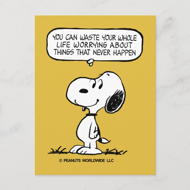 Carte Postale cacahuètes | Snoopy Vous ne pouvez pas regarder to (Devant)