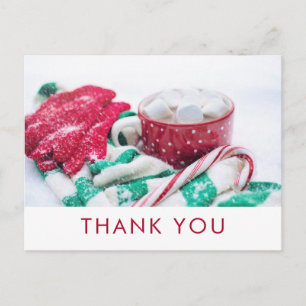 Carte Postale cacao chaud et Sucre de canne   XmasThank You